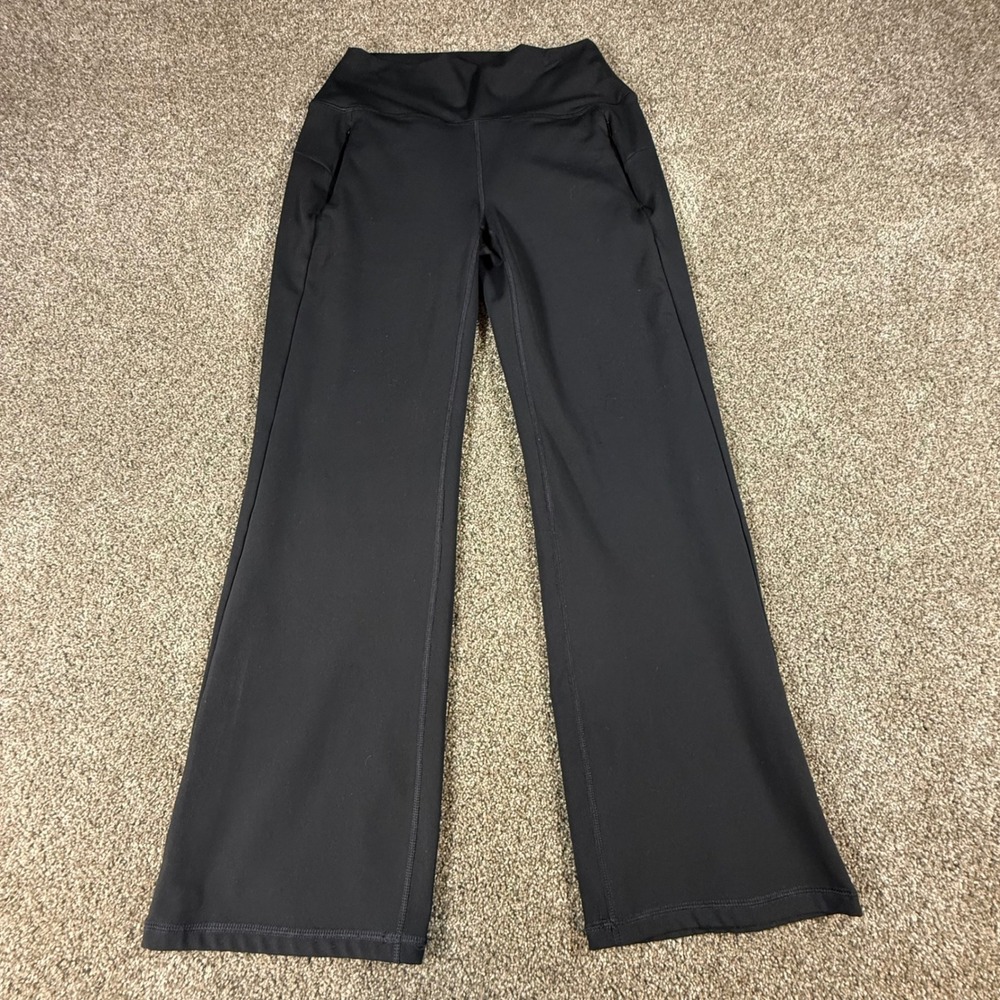2 Pair Spyder Active Womens Black Leggings Pants Large Flare Bootcut and Skinny - Picture 4 of 13